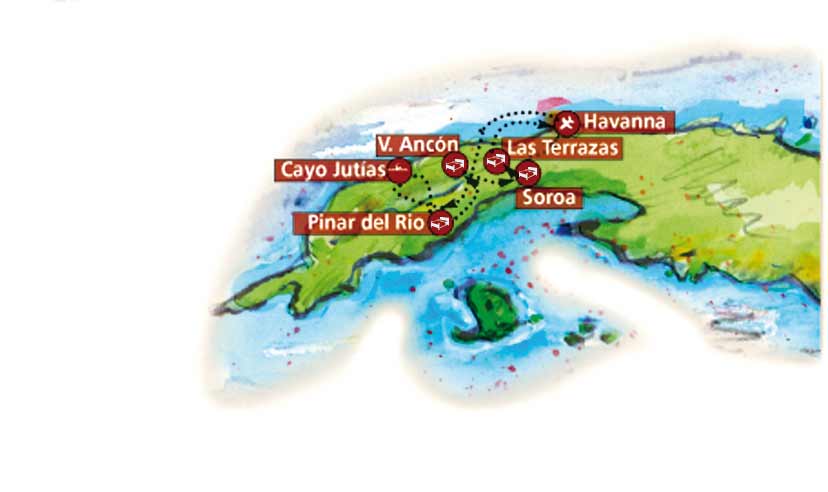 Cuba in Bici - Itinerario